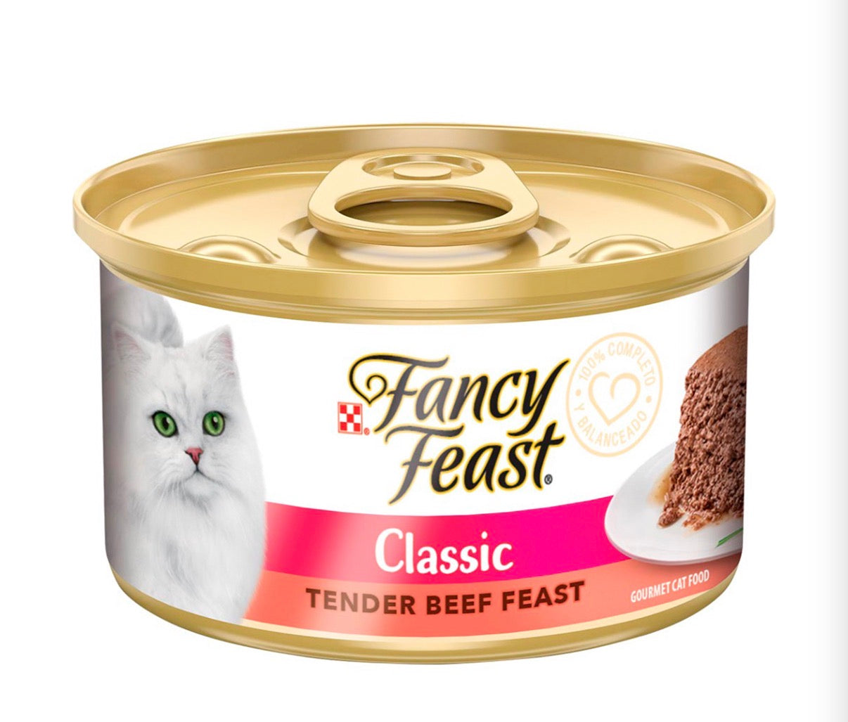 Fancy Feast Gourmet Mousse Alimento Húmedo para Gato Receta Carne, 85 g
