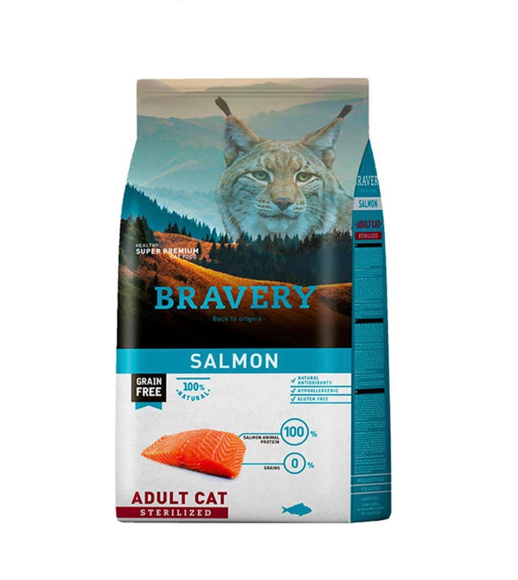 Bravery Salmón Gato Adulto Esterilizado