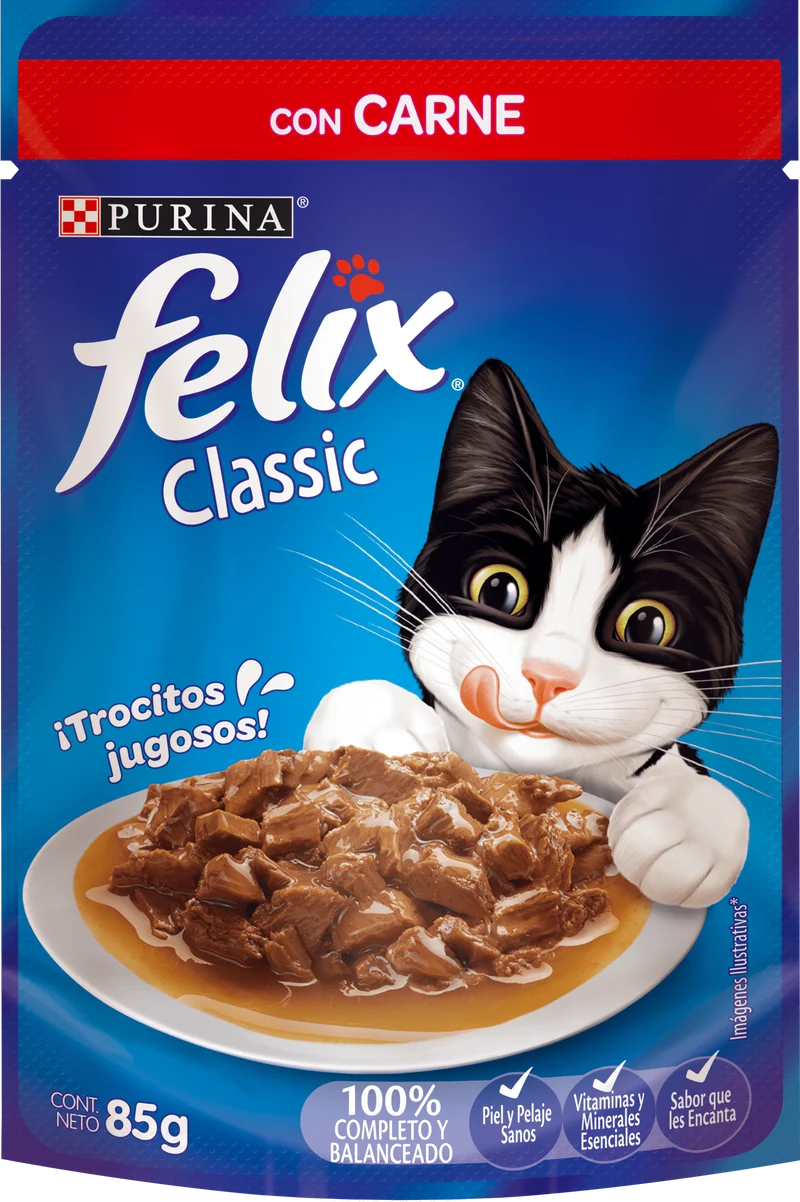 Felix Adultos Carne en Salsa 85gr