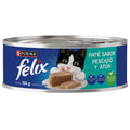 Purina felix lata para gato paté de pescado y atún 156 gr