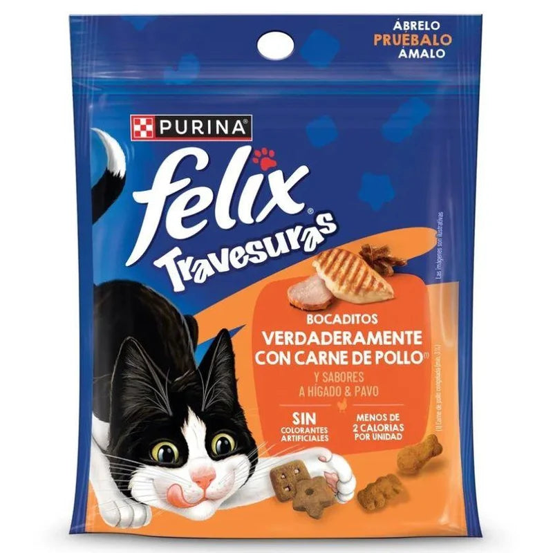 Felix Travesuras Pollo, Hígado y Pavo 40gr
