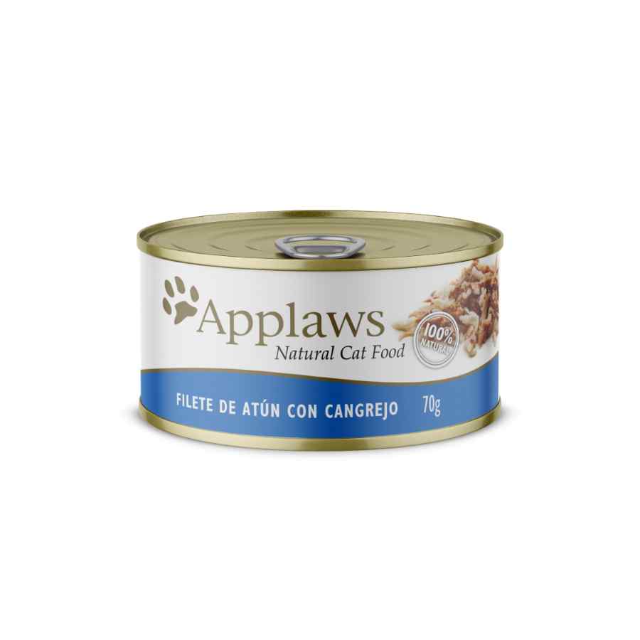 Applaws lata atun y canGRejo alimento humedo para gato 70GR