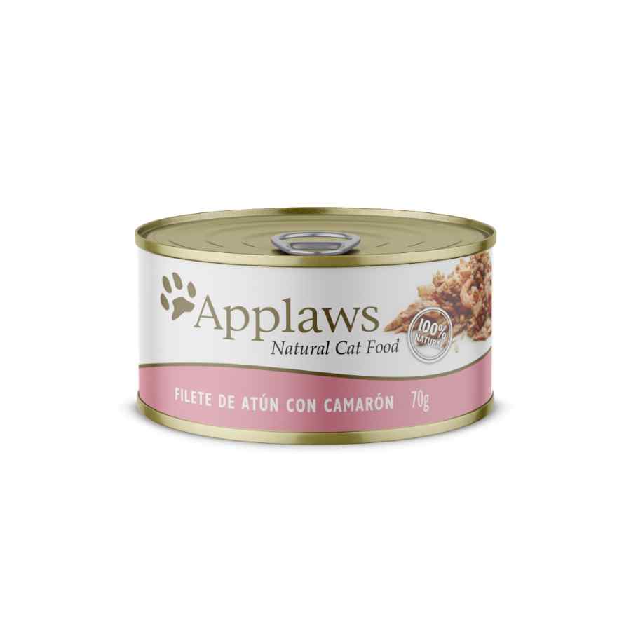 Applaws lata atun y camaron alimento humedo para gato 70GR