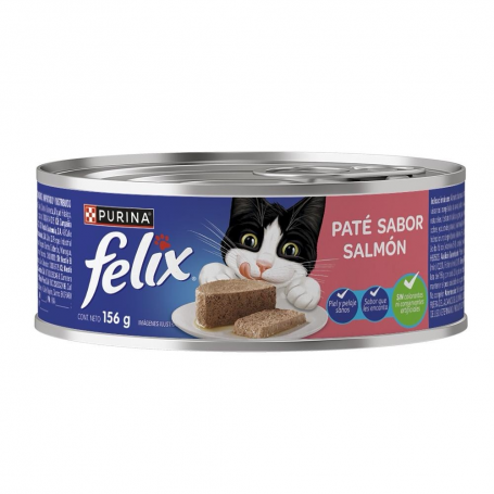Purina felix lata para gato paté de Salmón 156 gr