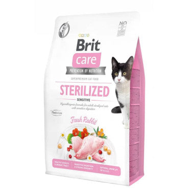 Brit Care Adult Cat Sterilized Sensitive Fresh Rabbit