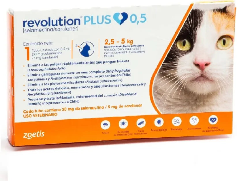 Revolution plus gatos 2,5-5kg