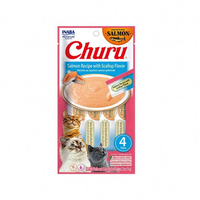 Churu gato salmón ostión 4und.