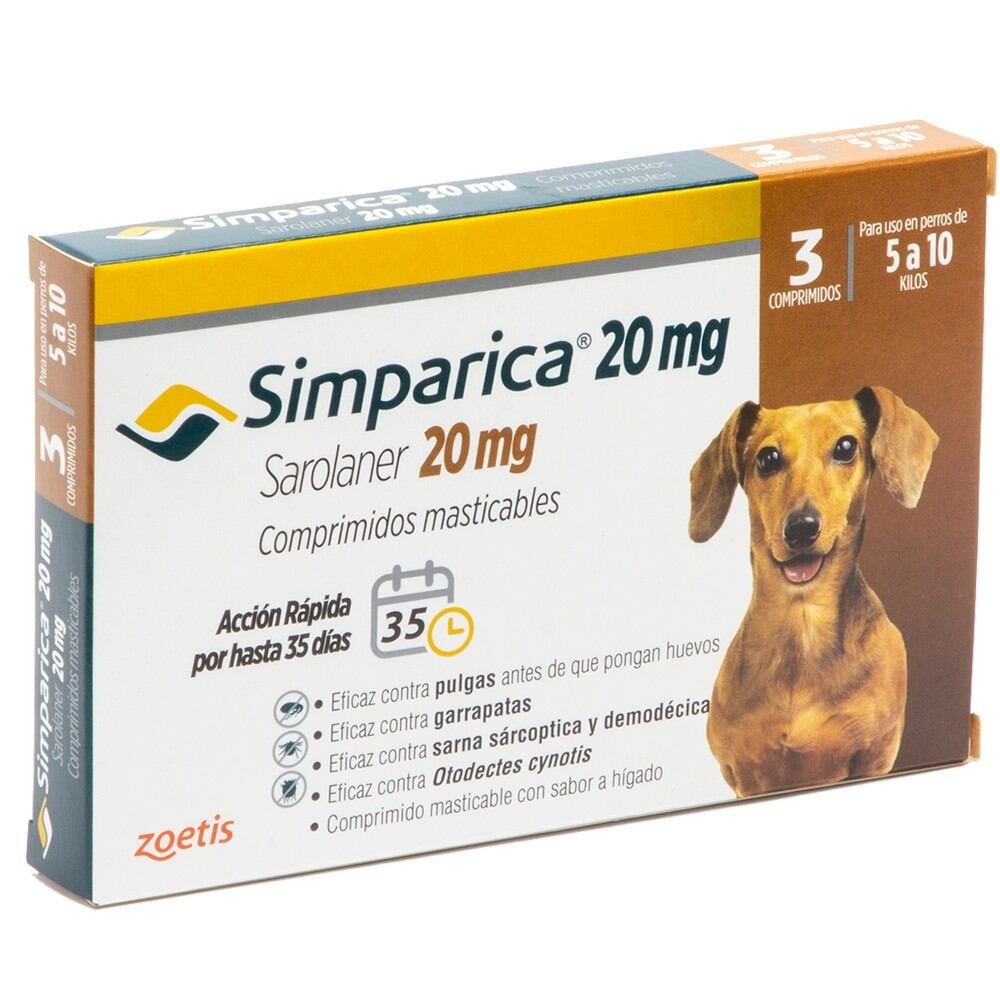 Simparica 20mg 5-10kg 3comp.