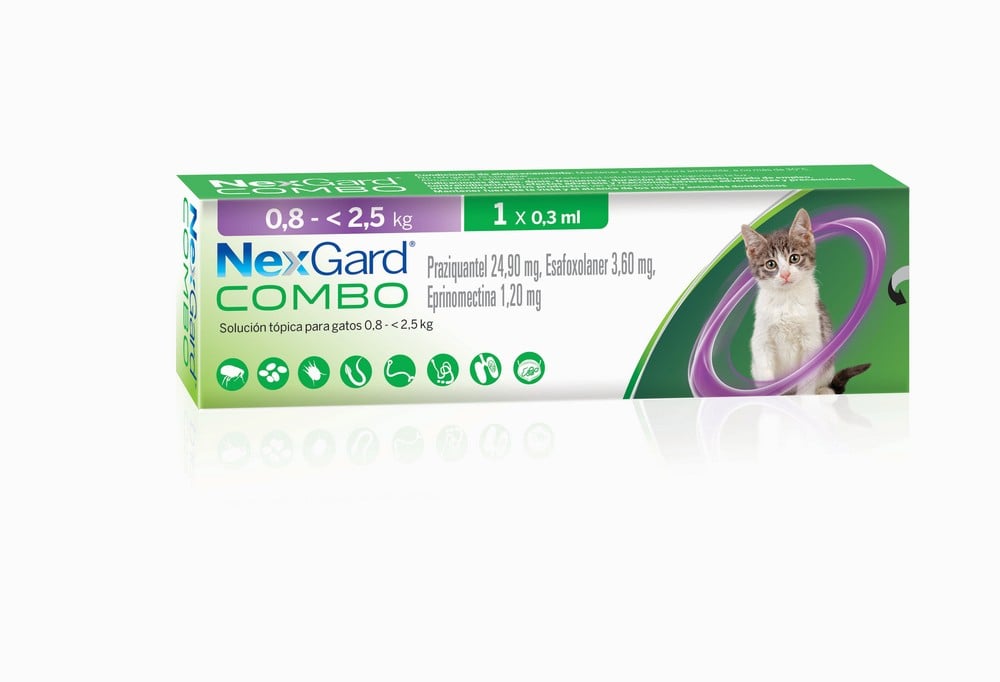 Nexgard combo gato 0,8-2,5kg