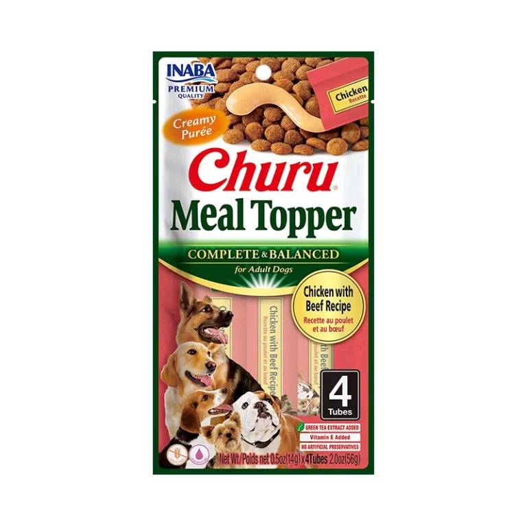 Churu meal Topper perro pollo y carne 4und.