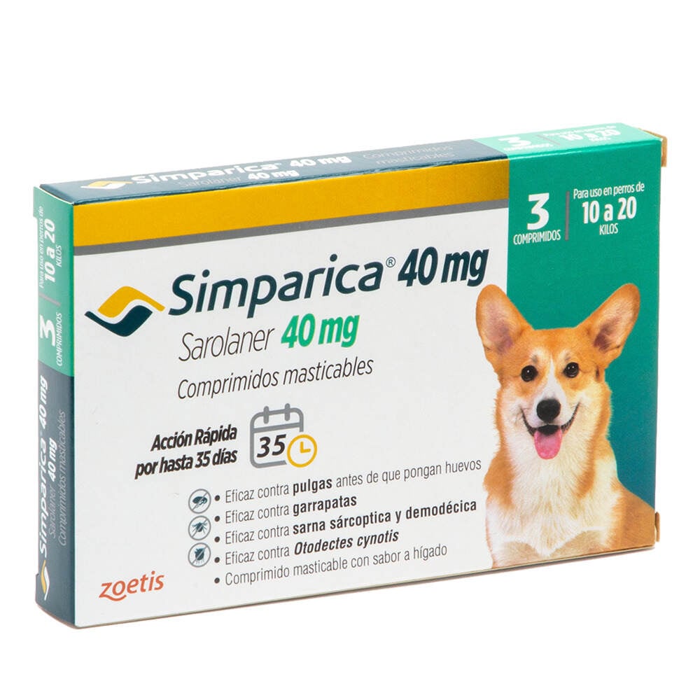 Simparica 40mg 10-20kg 3comp.