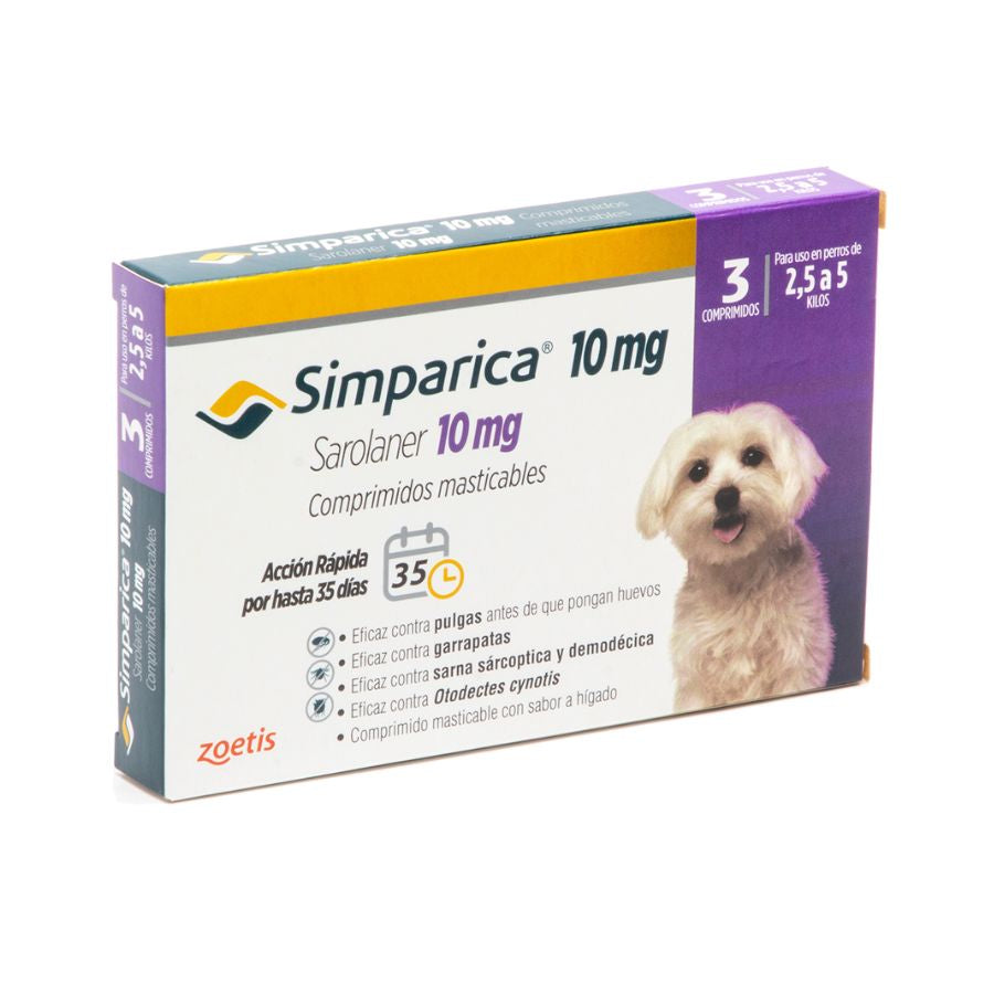 Simparica 10mg 2,5-5kg 3comp.