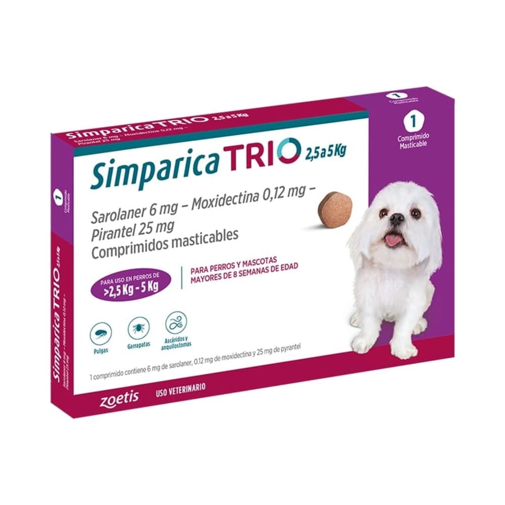 Simparica trio 2,5-5kg 1comp.
